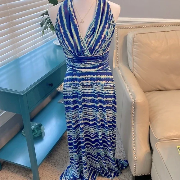 chinese dress ladies Women's Evan Picone Evan Picone Maxi Dress Multi-coloured, L